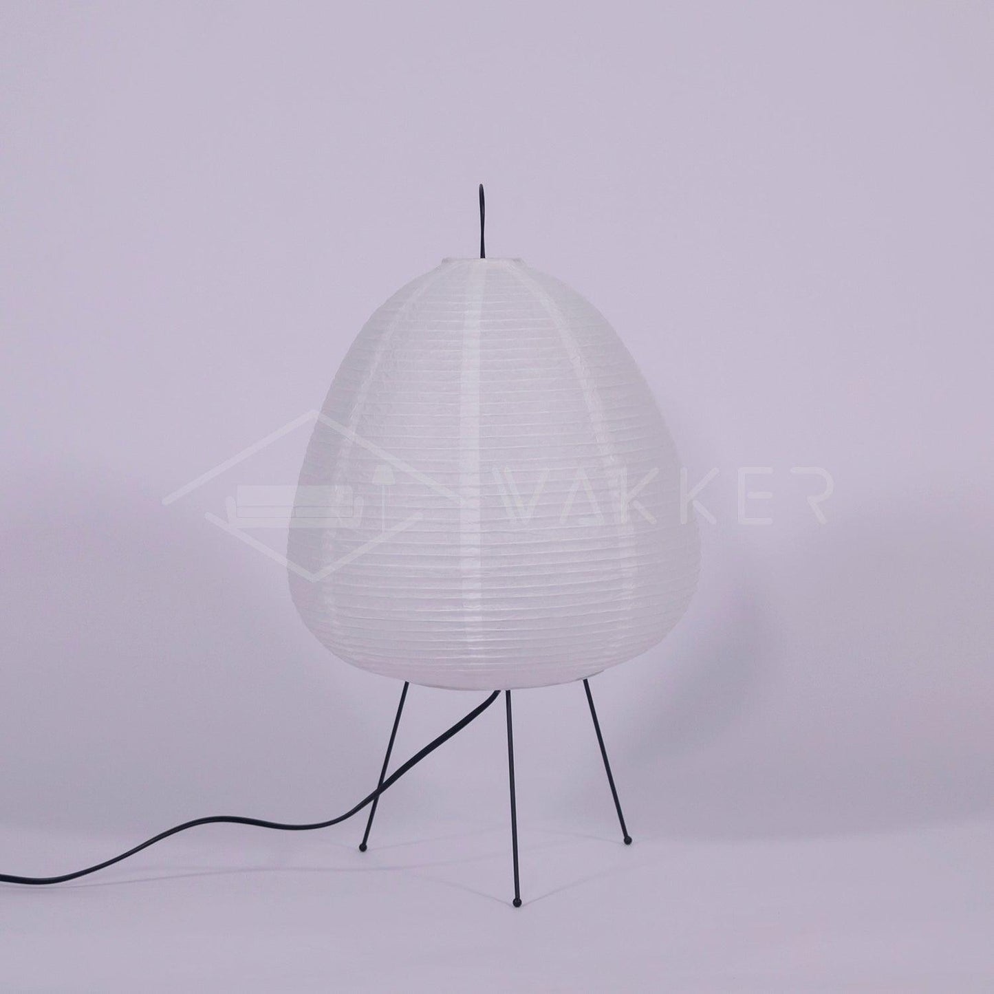 Akari Paper Table Lamp | Mulberry Rice Paper & Metal | 26cm, 30cm, 40cm Sizes
