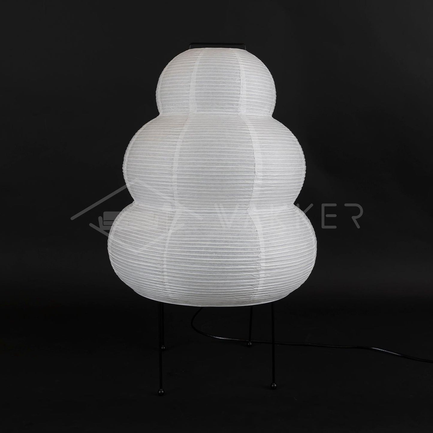 Akari Paper Table Lamp | Mulberry Rice Paper & Metal | 26cm, 30cm, 40cm Sizes