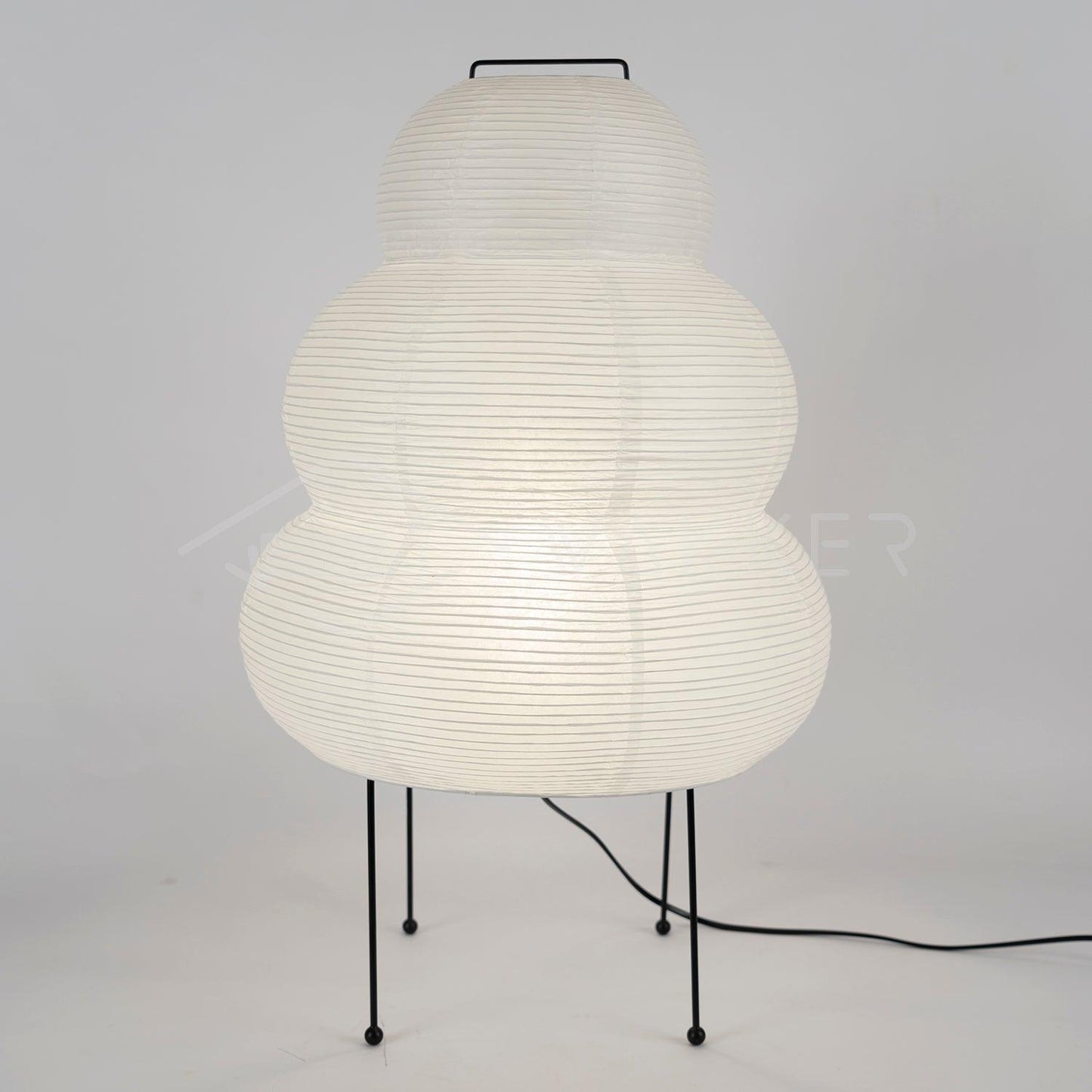 Akari Paper Table Lamp | Mulberry Rice Paper & Metal | 26cm, 30cm, 40cm Sizes