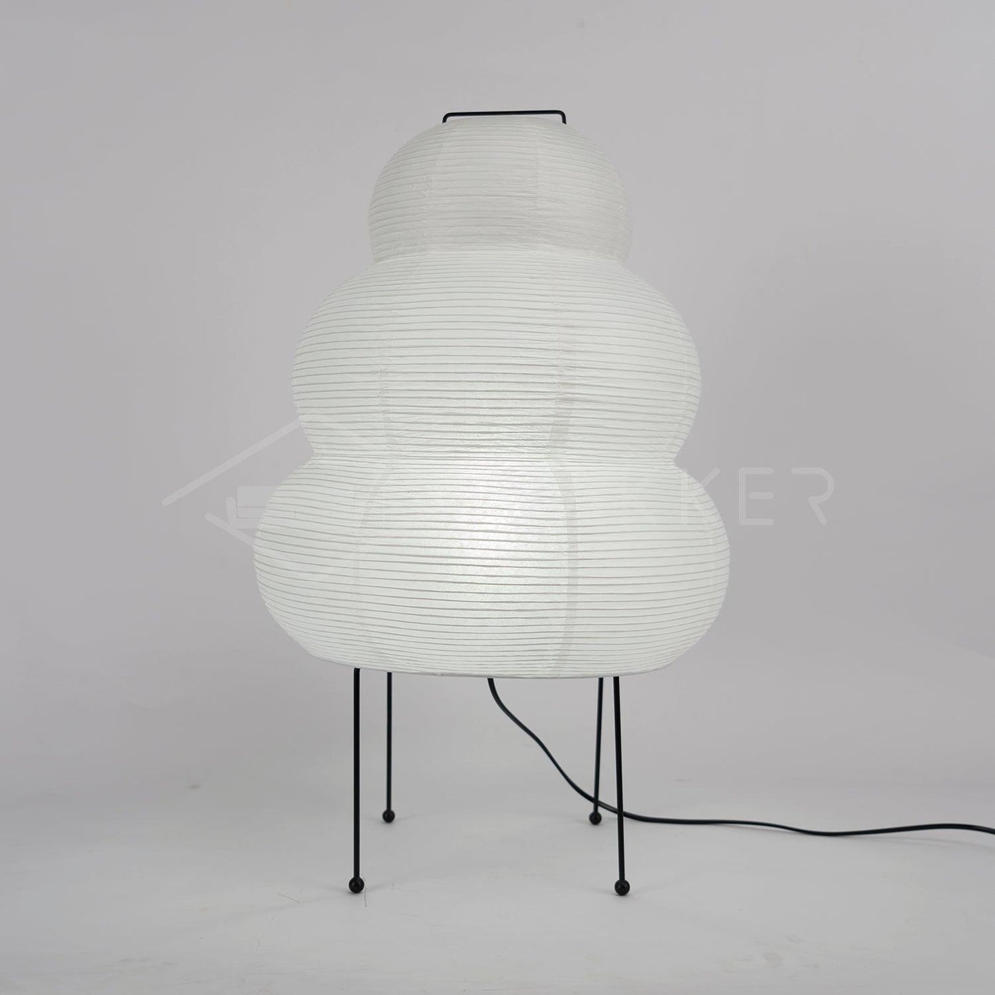 Akari Paper Table Lamp | Mulberry Rice Paper & Metal | 26cm, 30cm, 40cm Sizes