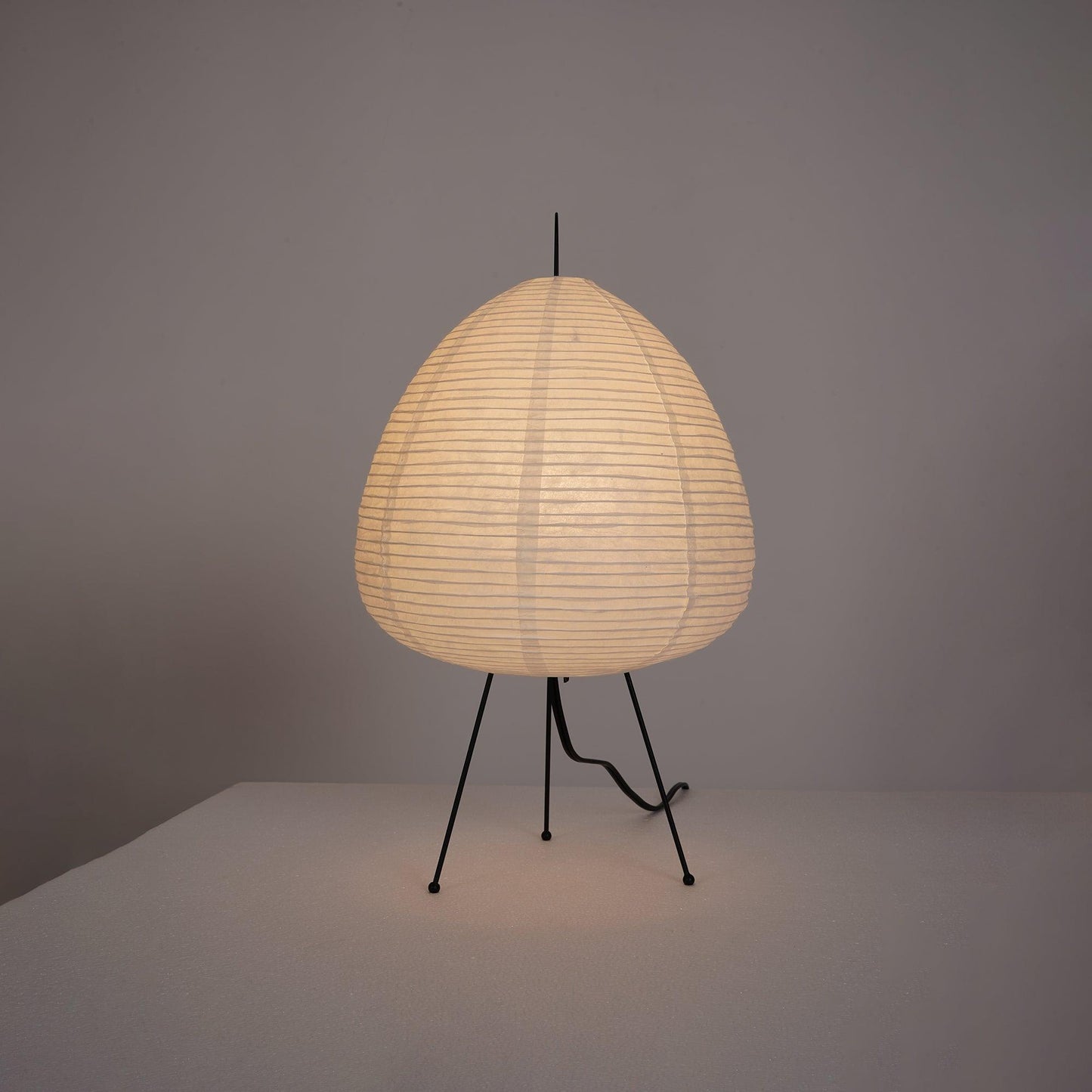 Akari Paper Table Lamp | Mulberry Rice Paper & Metal | 26cm, 30cm, 40cm Sizes