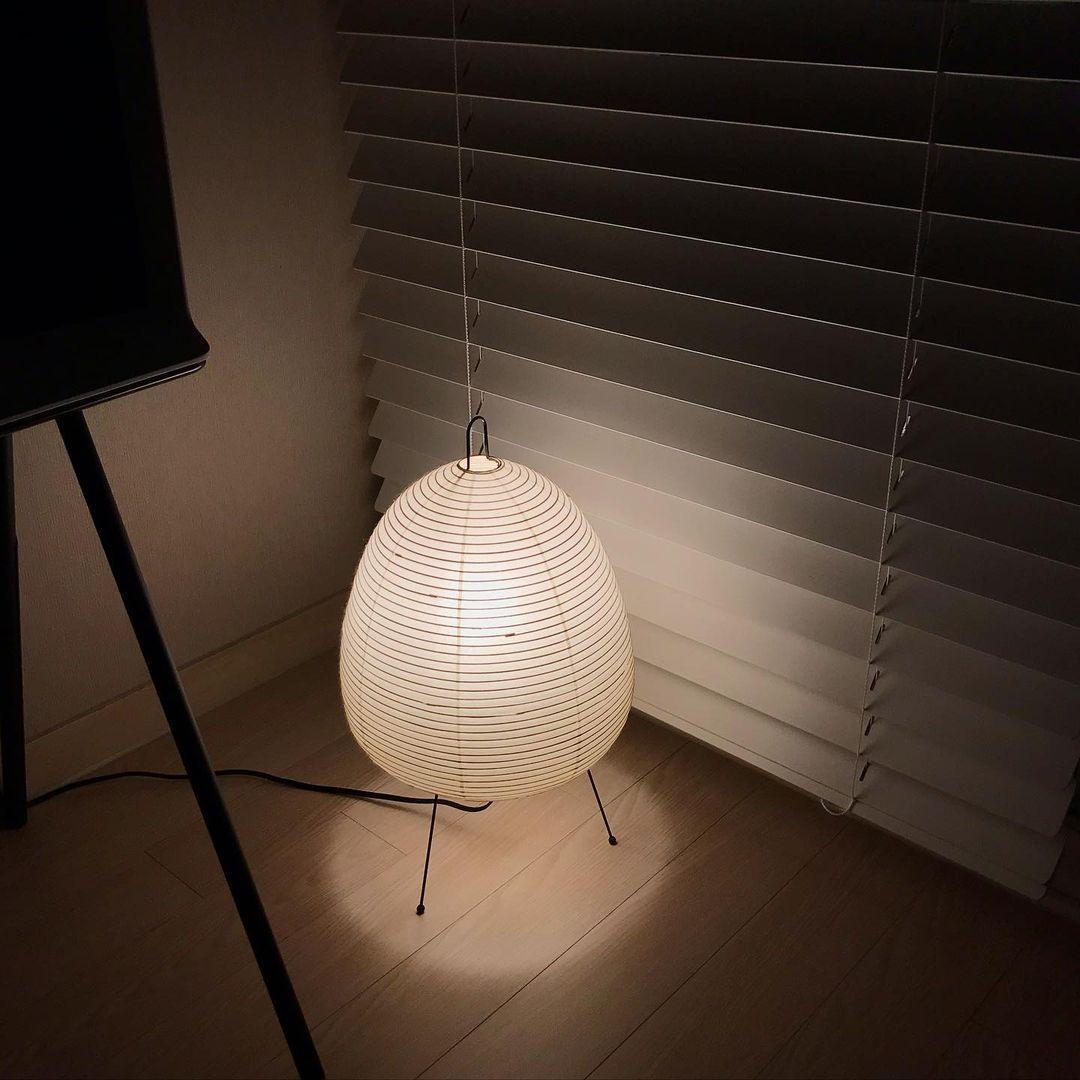 Akari Paper Table Lamp | Mulberry Rice Paper & Metal | 26cm, 30cm, 40cm Sizes