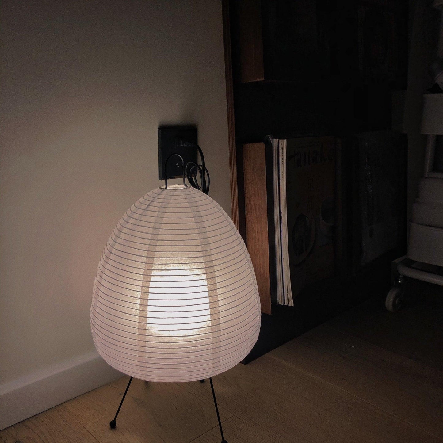 Akari Paper Table Lamp | Mulberry Rice Paper & Metal | 26cm, 30cm, 40cm Sizes