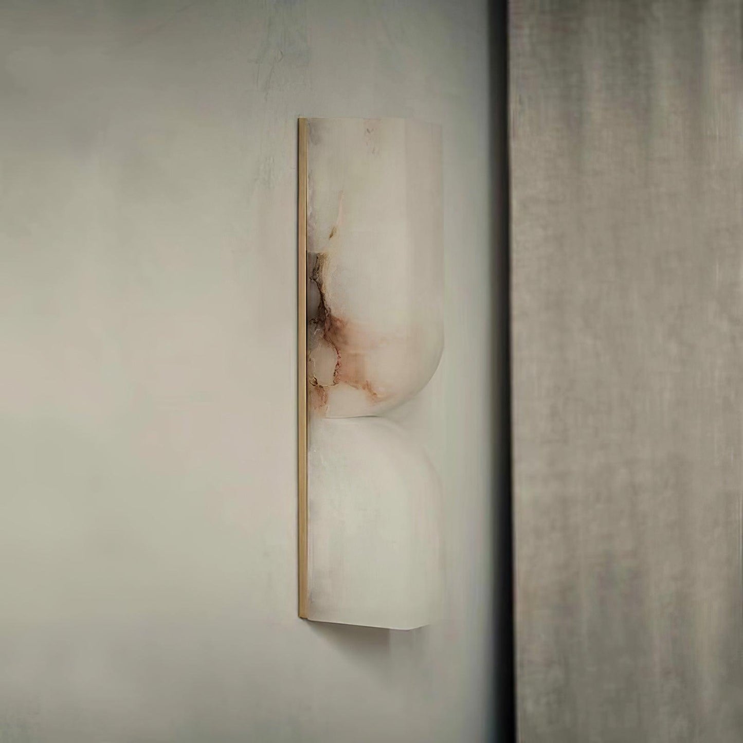 Alabaster Wall Sconce | Carved Alabaster | LED Indoor Lighting