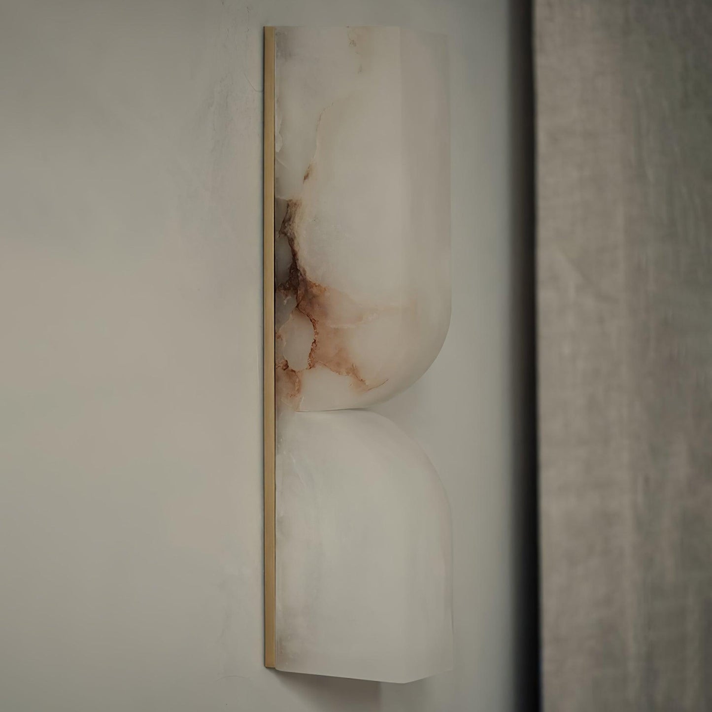 Alabaster Wall Sconce | Carved Alabaster | LED Indoor Lighting