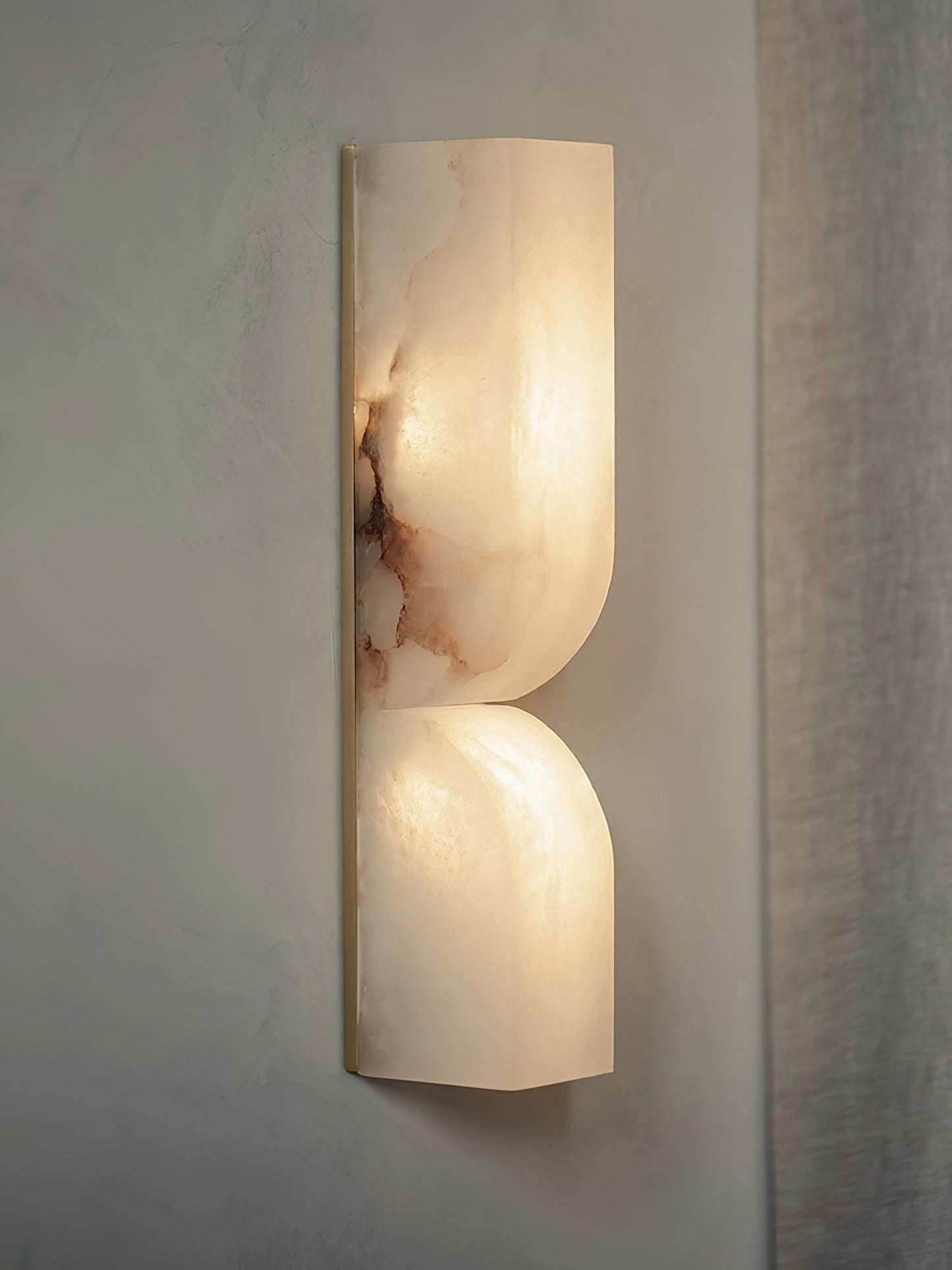 Alabaster Wall Sconce | Carved Alabaster | LED Indoor Lighting