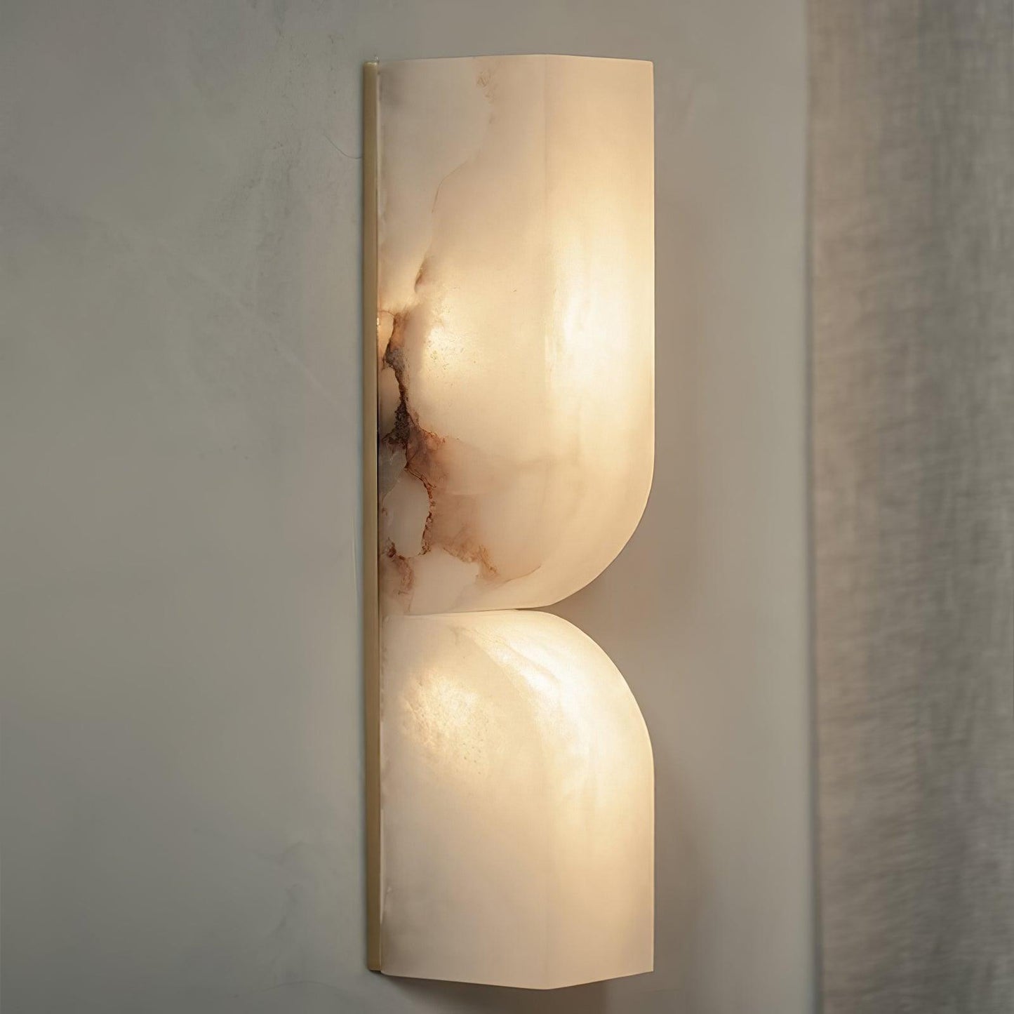 Alabaster Wall Sconce | Carved Alabaster | LED Indoor Lighting