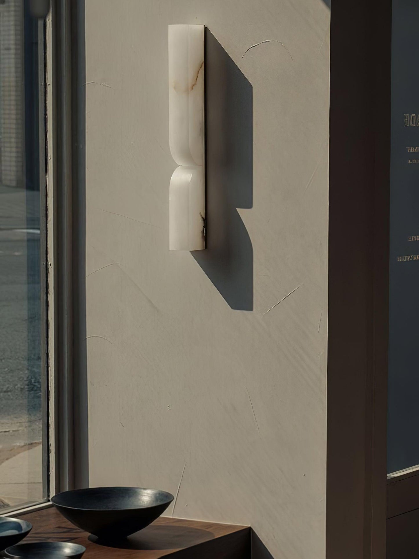 Alabaster Wall Sconce | Carved Alabaster | LED Indoor Lighting