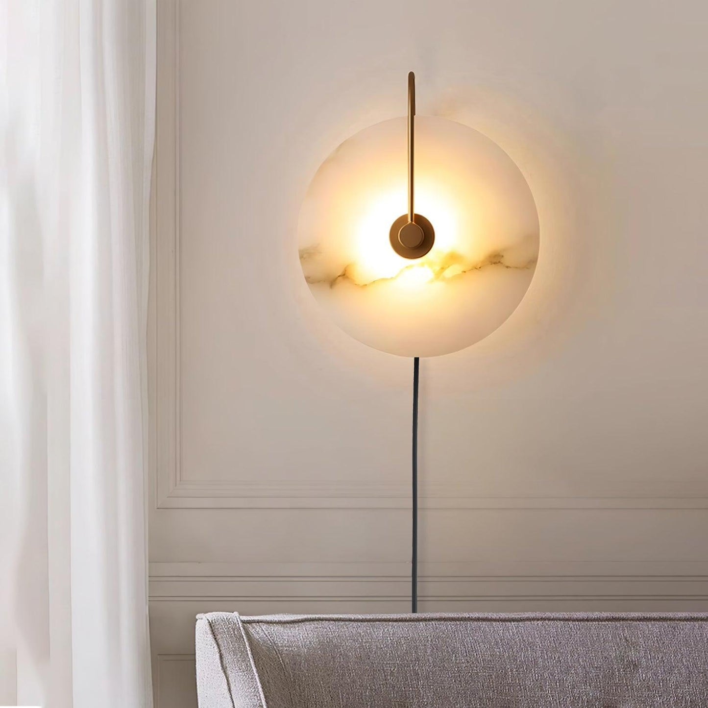 Alabaster LED Wall Lamp | High-Quality Alabaster | Multiple Sizes Available