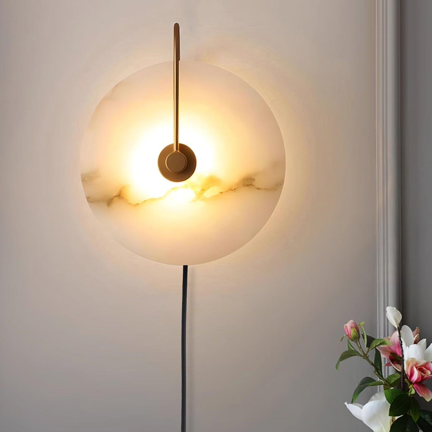 Alabaster LED Wall Lamp | High-Quality Alabaster | Multiple Sizes Available