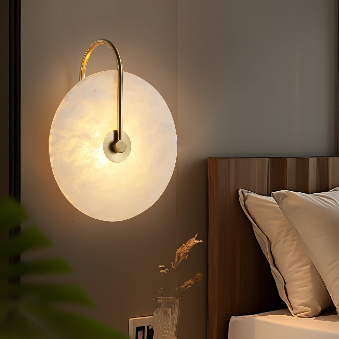 Alabaster LED Wall Sconce | Elegant Alabaster Stone | Multiple Sizes Available