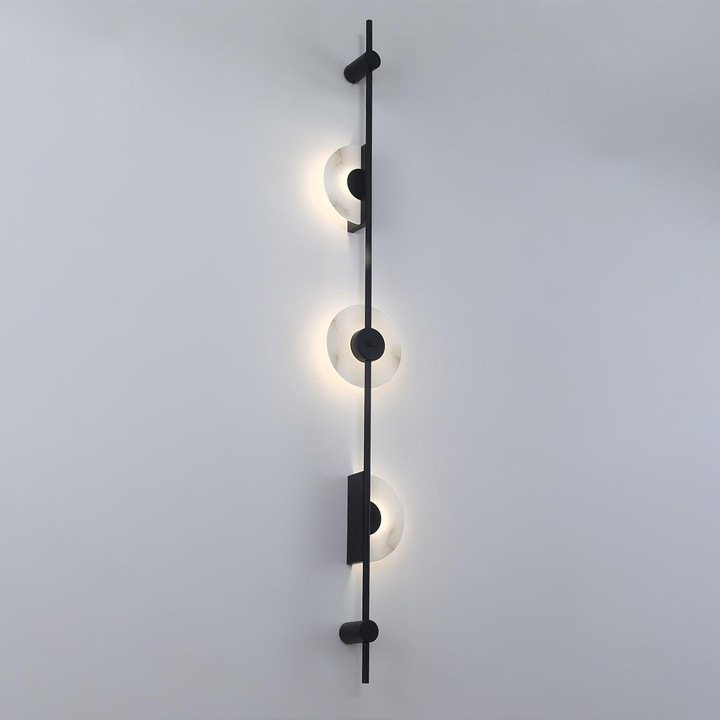 Alabaster Wall Sconce | Metal & Alabaster | Vertical