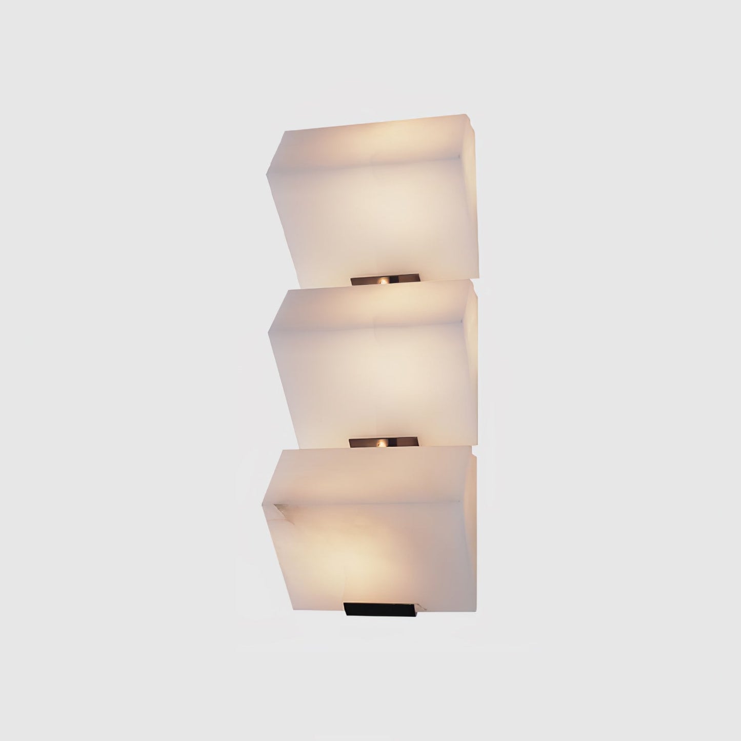 Alabaster Wall Lamp | White Alabaster & Metal | 2-Pack