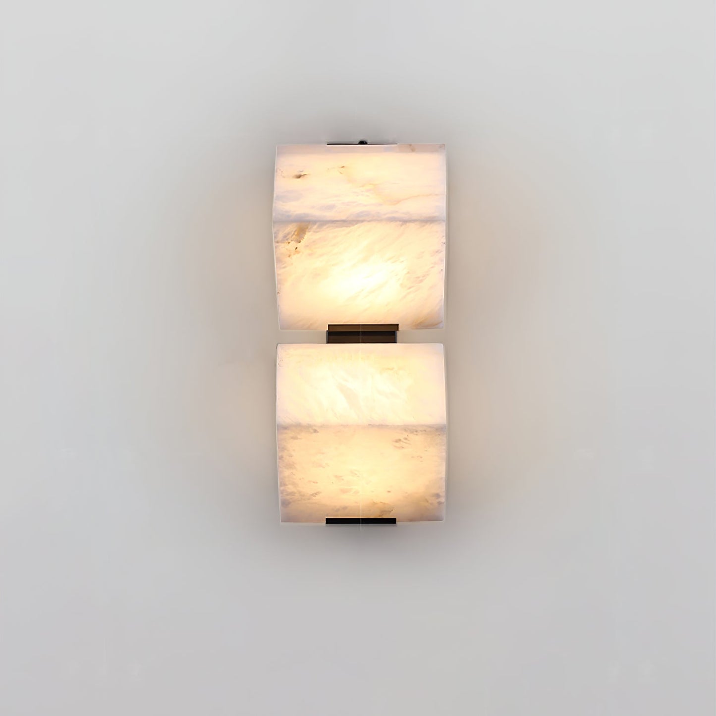 Alabaster Wall Lamp | White Alabaster & Metal | 2-Pack