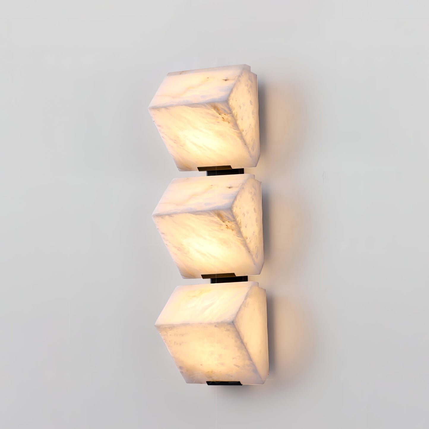 Alabaster Wall Lamp | White Alabaster & Metal | 2-Pack