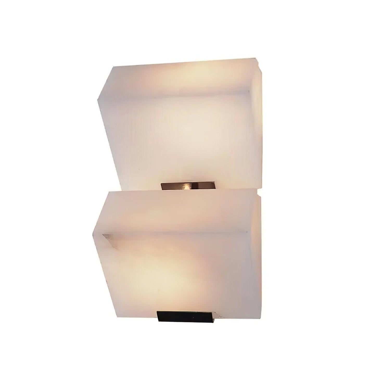 Alabaster Wall Lamp | White Alabaster & Metal | 2-Pack