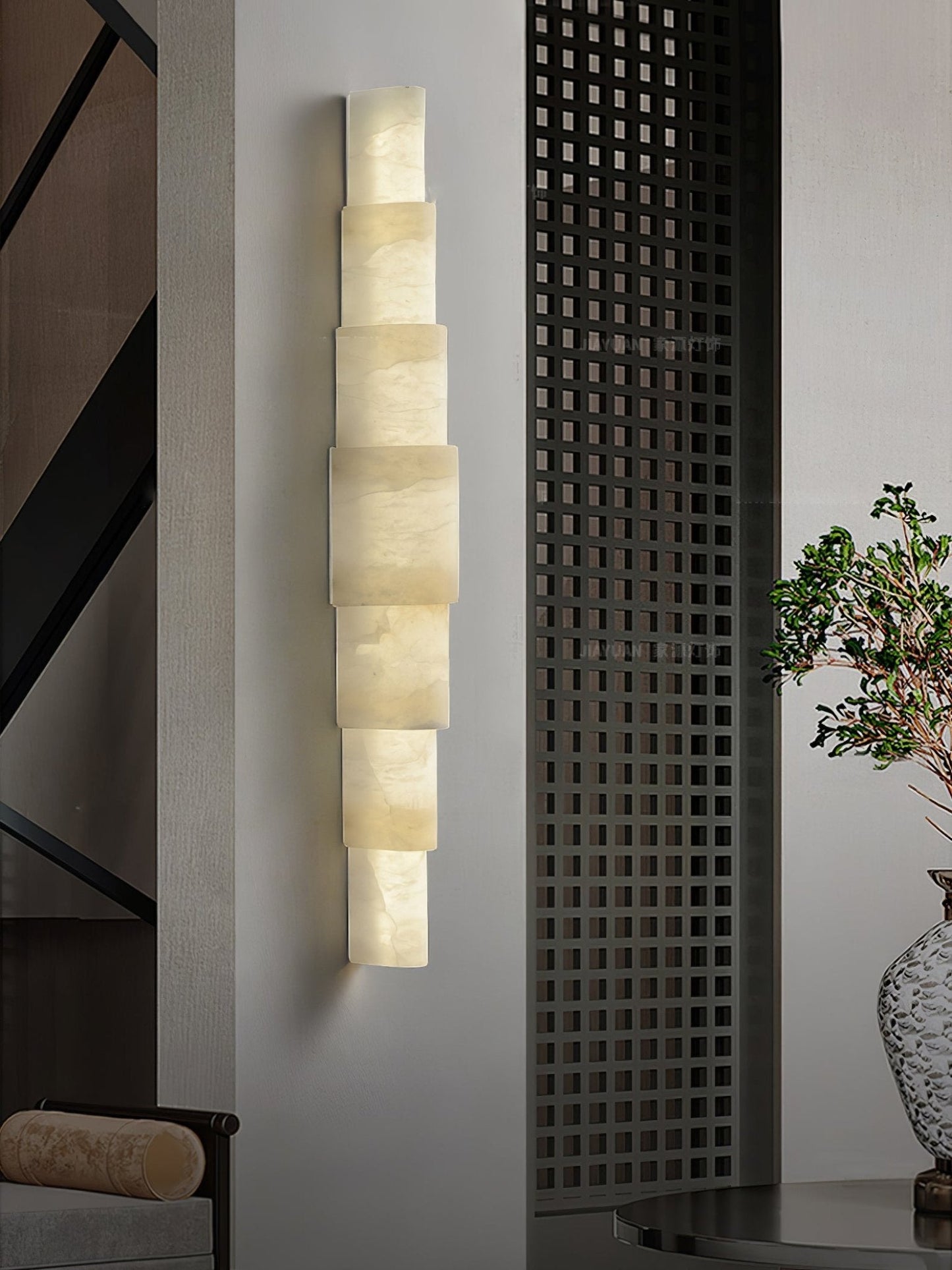 Alba Wall Sconce | Alabaster | White