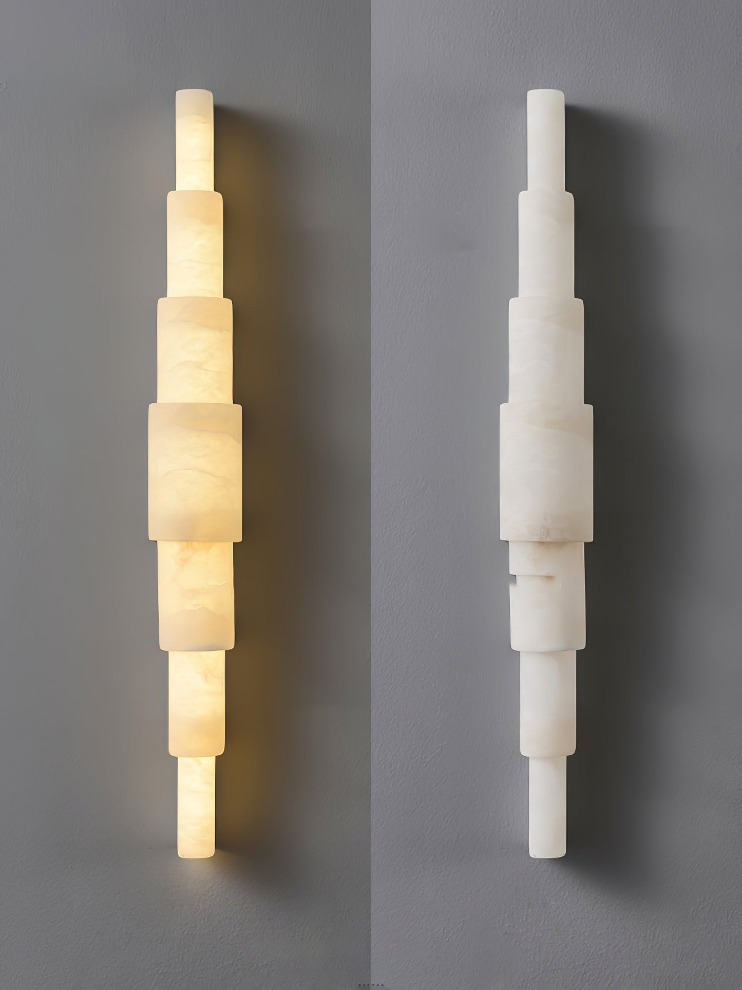 Alba Wall Sconce | Alabaster | White