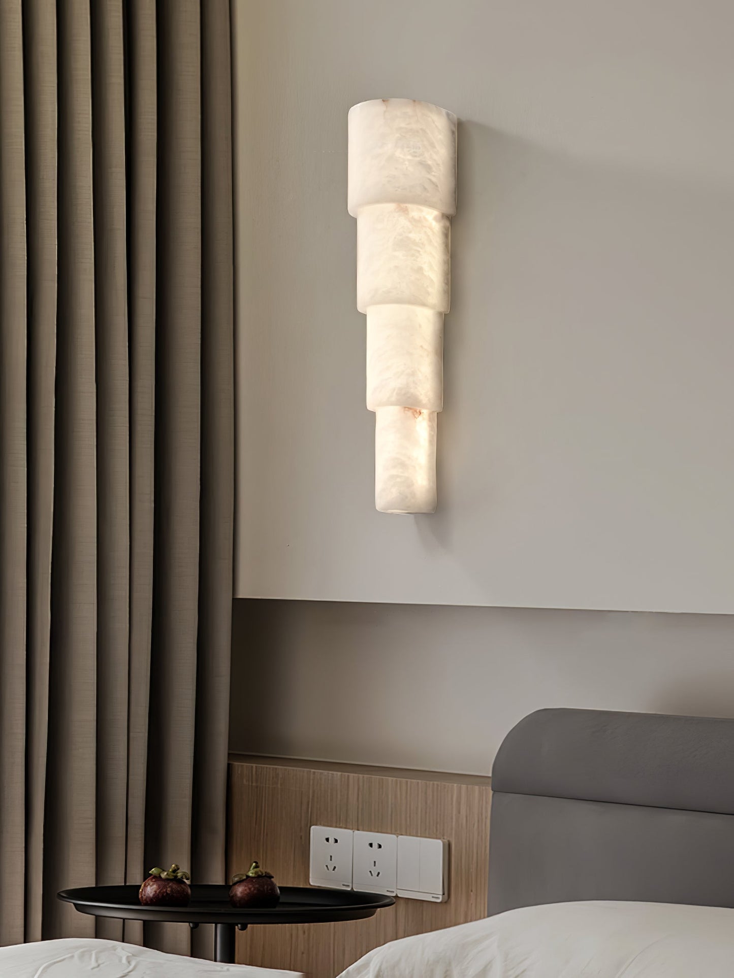 Alba Wall Sconce | Alabaster | White