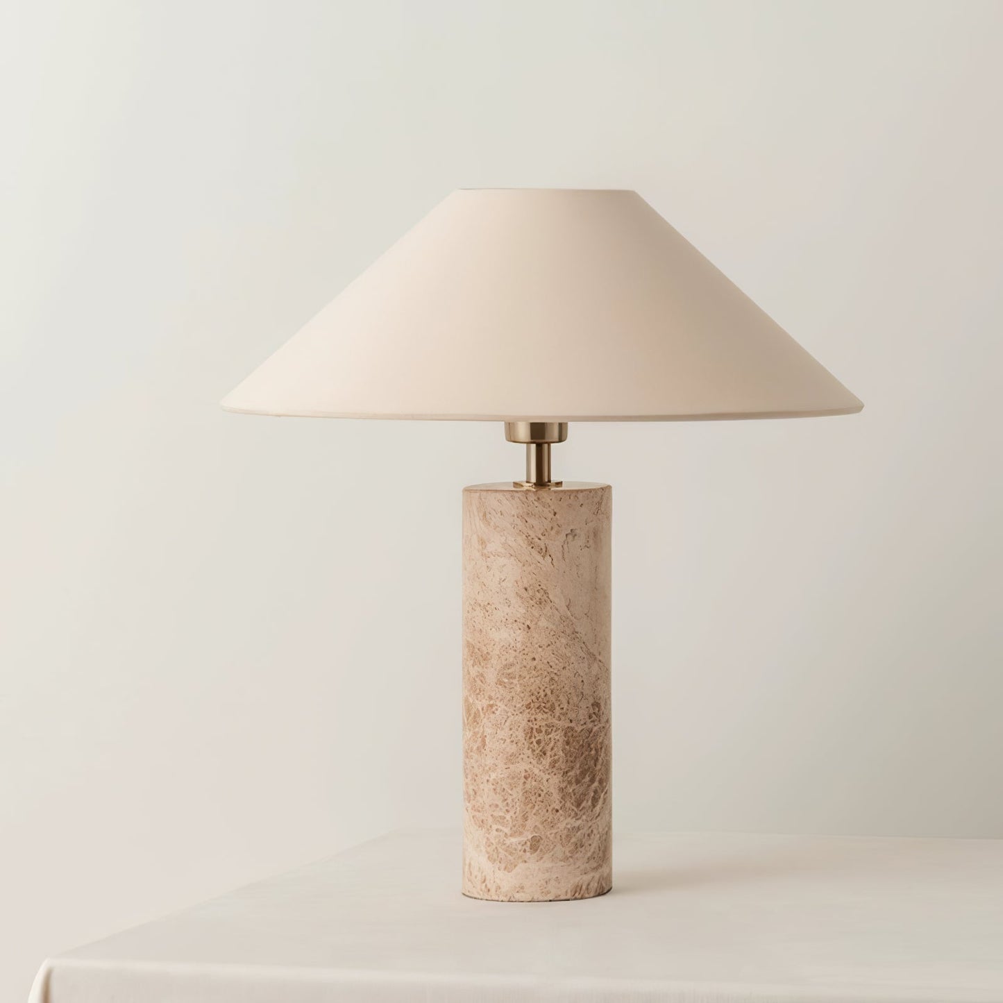 Alba Stone Table Lamp | Marble Base | Grey