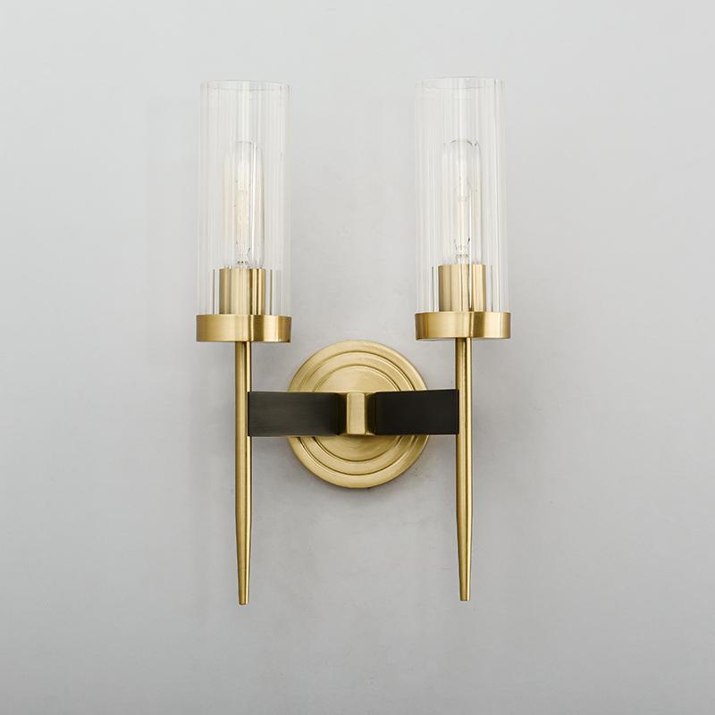 Alouette Wall Light | Copper & Glass | Brass Finish