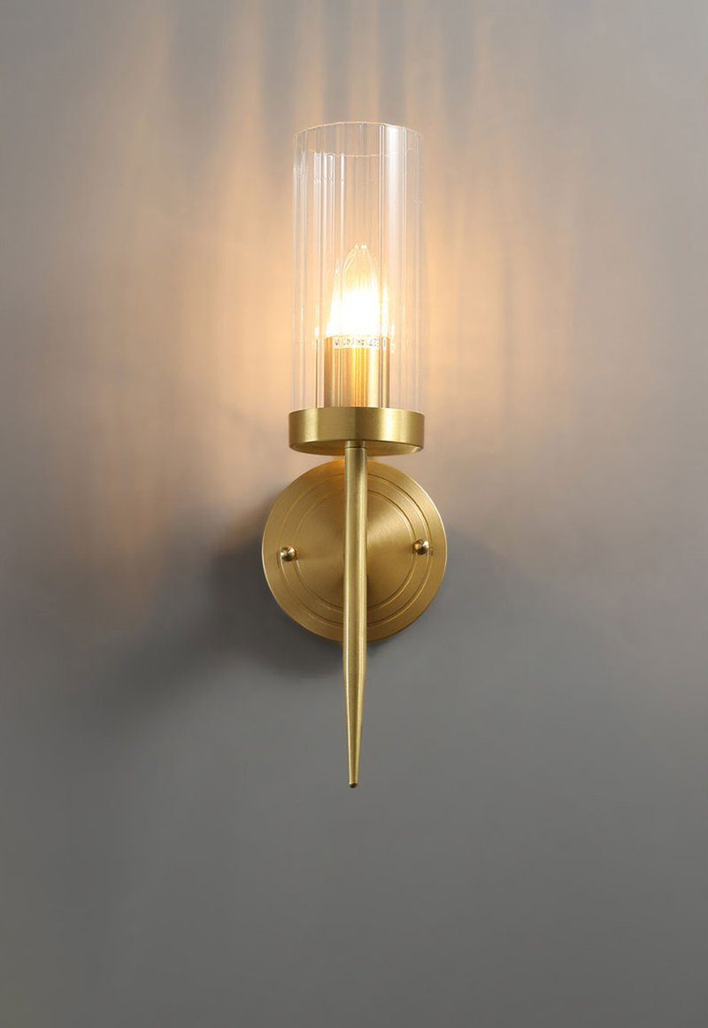 Alouette Wall Light | Copper & Glass | Brass Finish