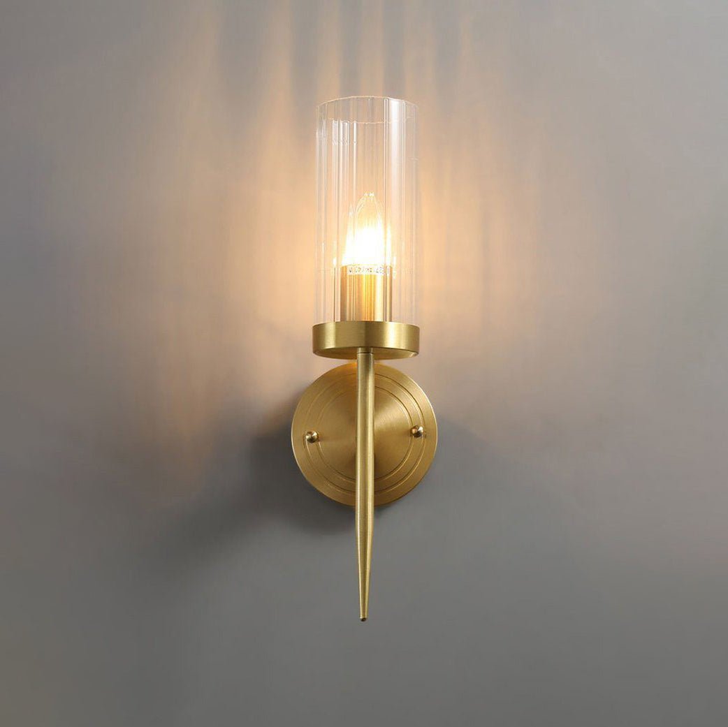 Alouette Wall Light | Copper & Glass | Brass Finish