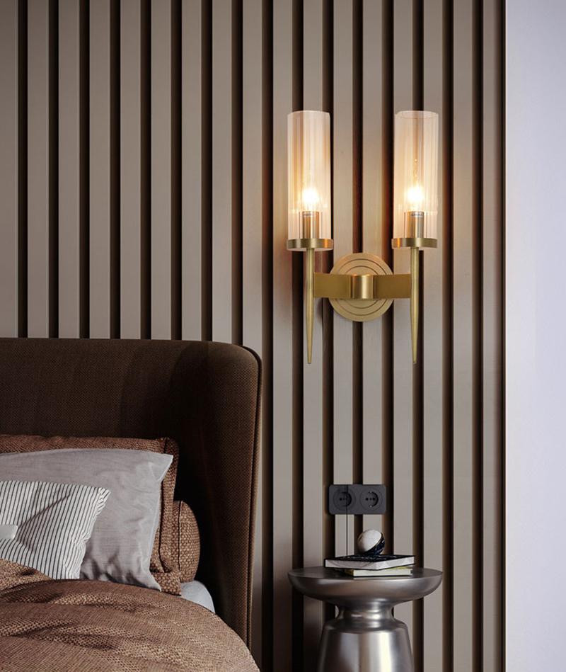Alouette Wall Light | Copper & Glass | Brass Finish