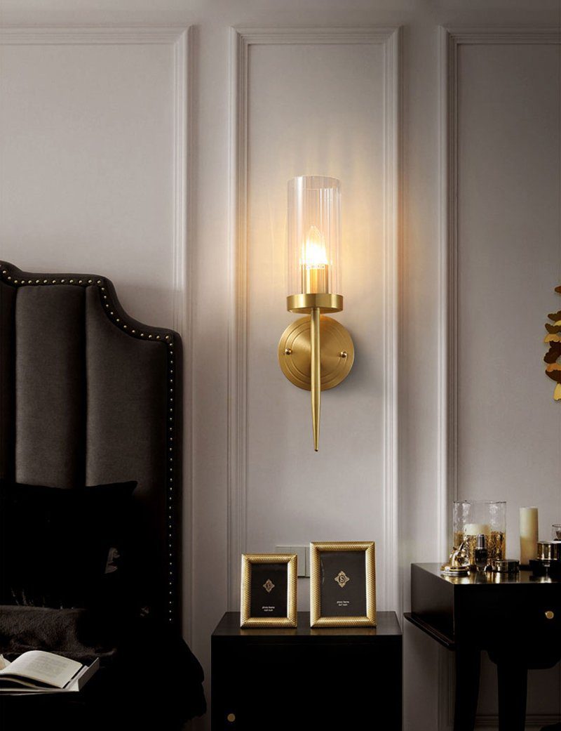 Alouette Wall Light | Copper & Glass | Brass Finish