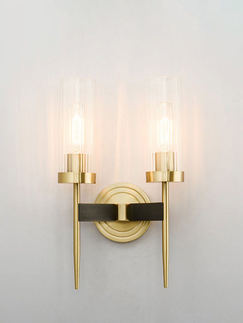 Alouette Wall Light | Copper & Glass | Brass Finish