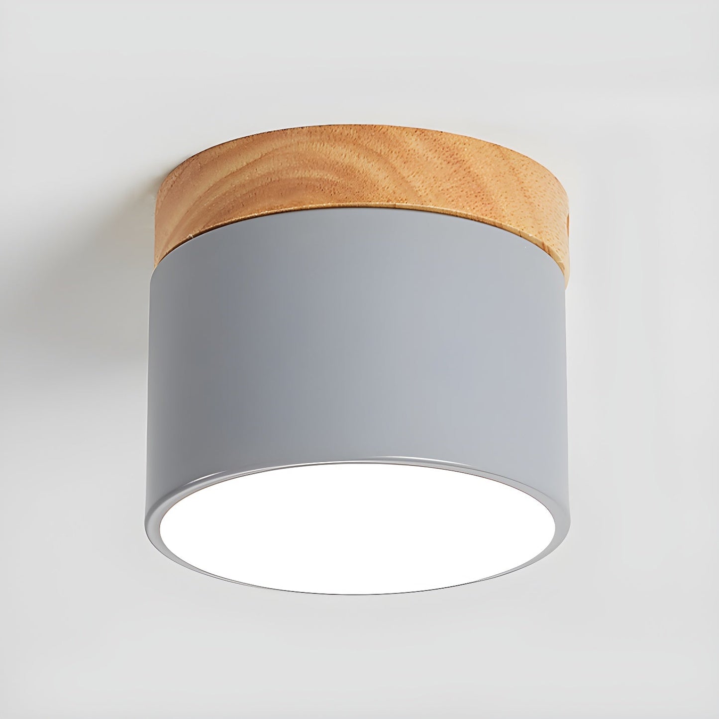 Alva Wooden Surface Downlight | Wood & Metal | Black, White, Grey, Blue, Green, Pink, Coffee