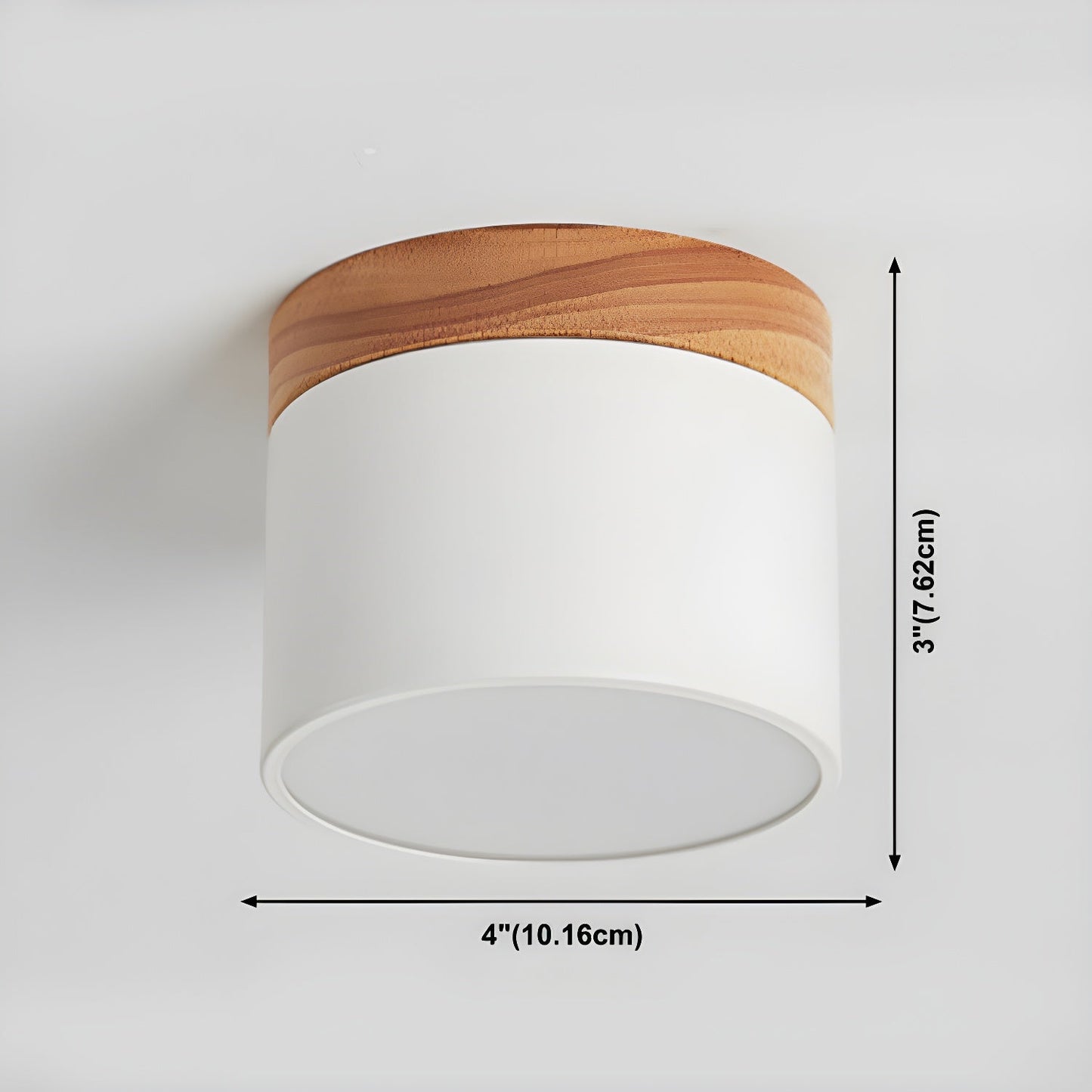 Alva Wooden Surface Downlight | Wood & Metal | Black, White, Grey, Blue, Green, Pink, Coffee