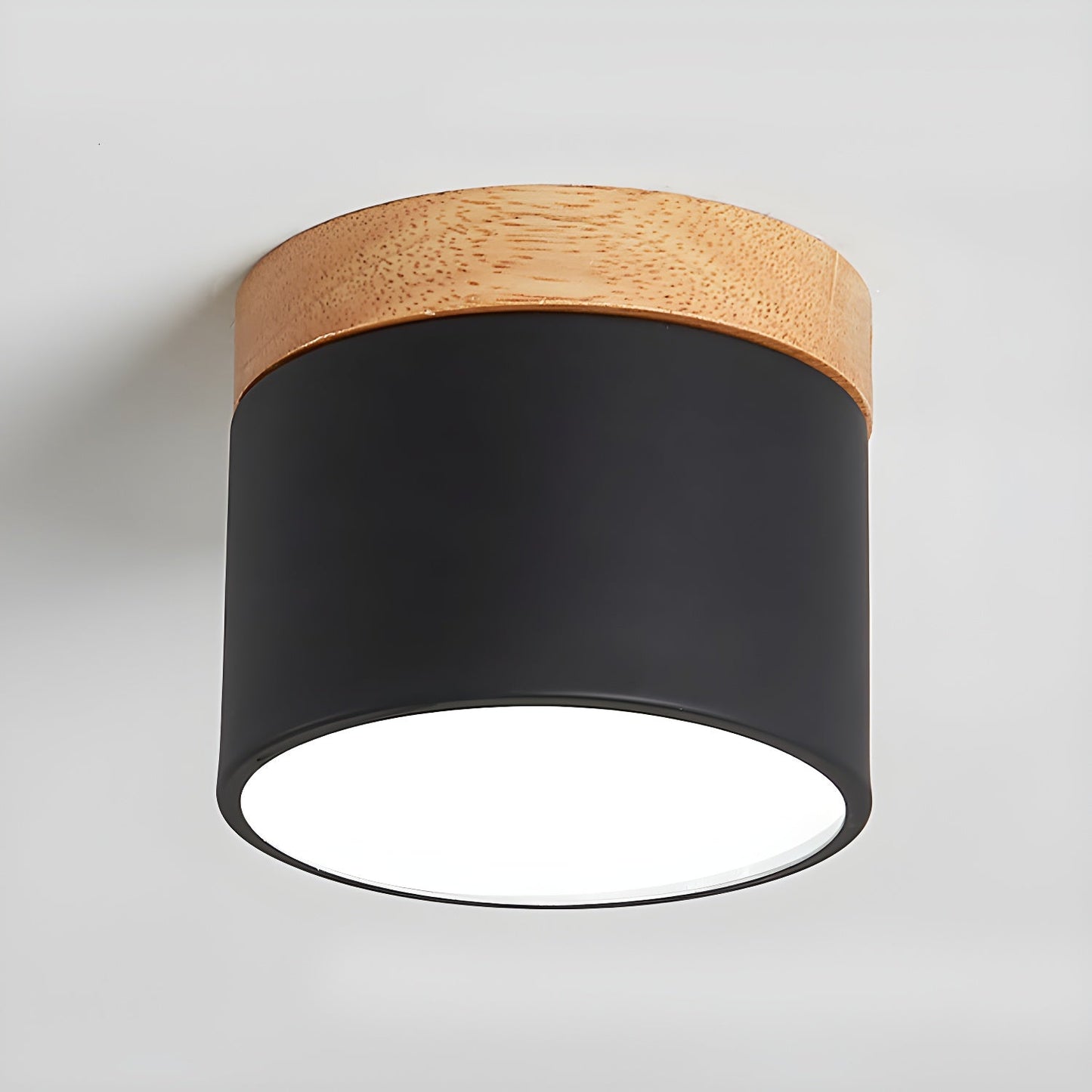 Alva Wooden Surface Downlight | Wood & Metal | Black, White, Grey, Blue, Green, Pink, Coffee