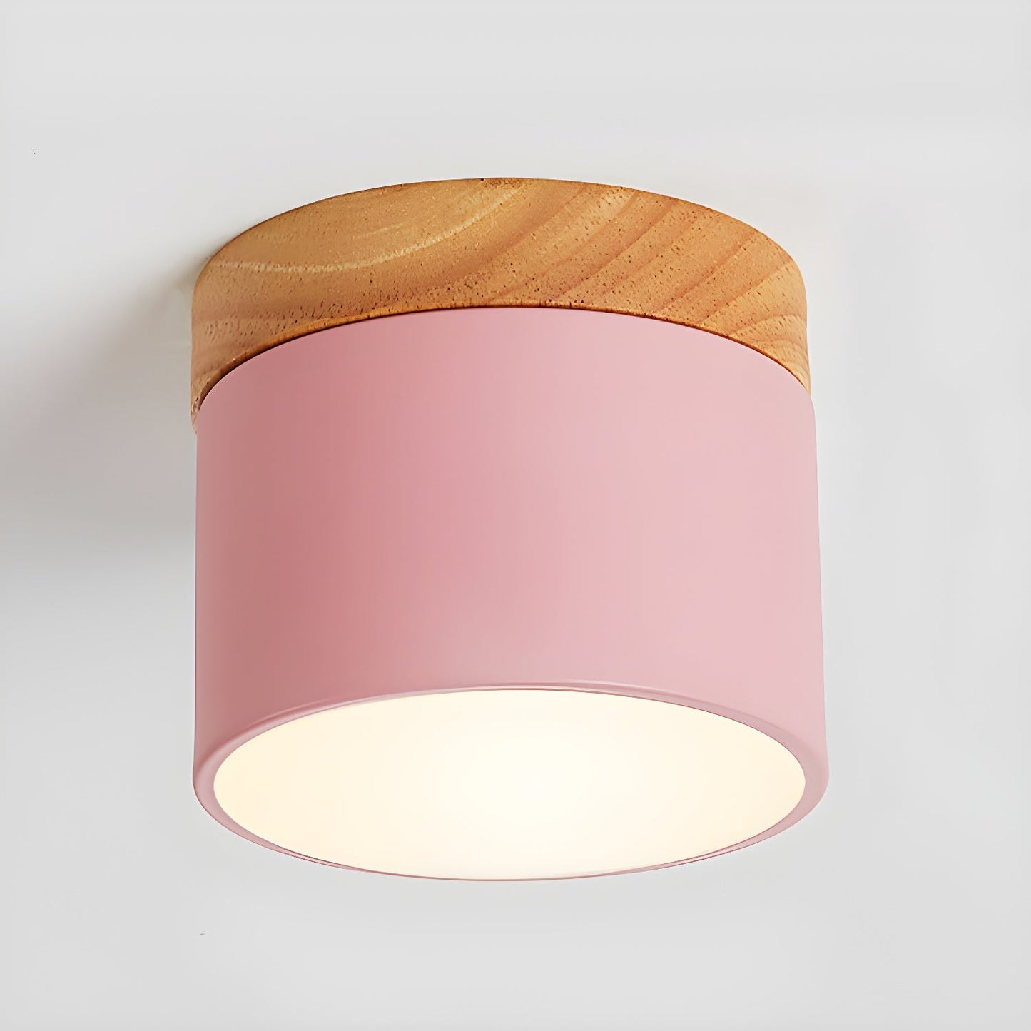 Alva Wooden Surface Downlight | Wood & Metal | Black, White, Grey, Blue, Green, Pink, Coffee