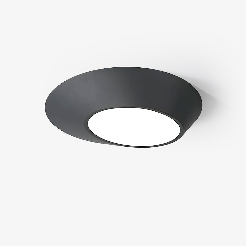 Angled Ceiling Light | Iron, Metal, Acrylic | Black, White