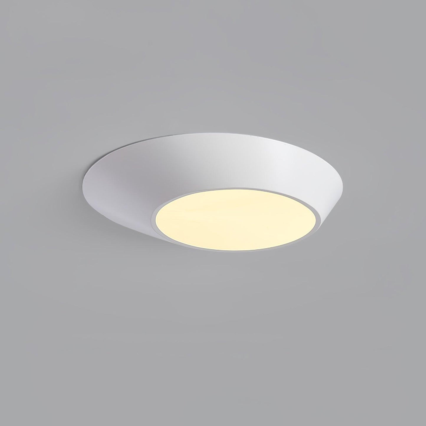 Angled Ceiling Light | Iron, Metal, Acrylic | Black, White