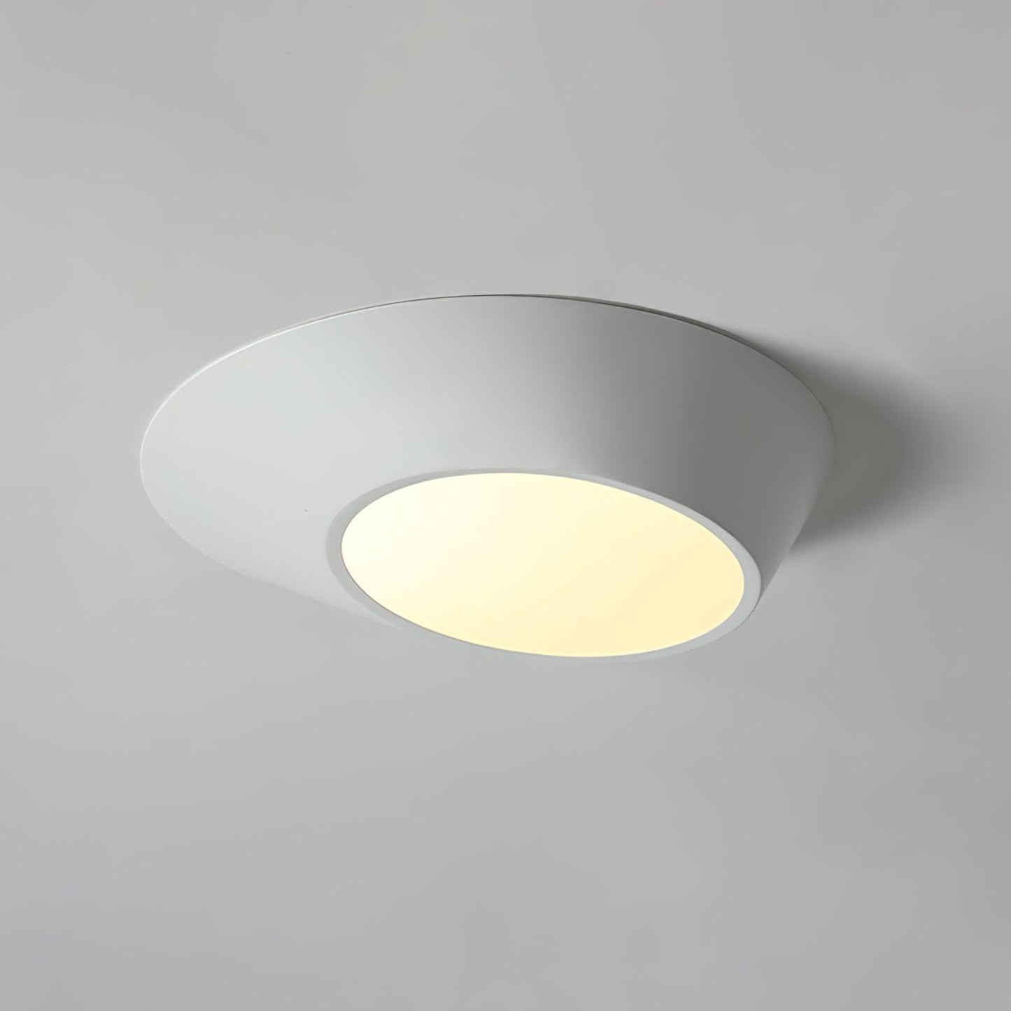 Angled Ceiling Light | Iron, Metal, Acrylic | Black, White