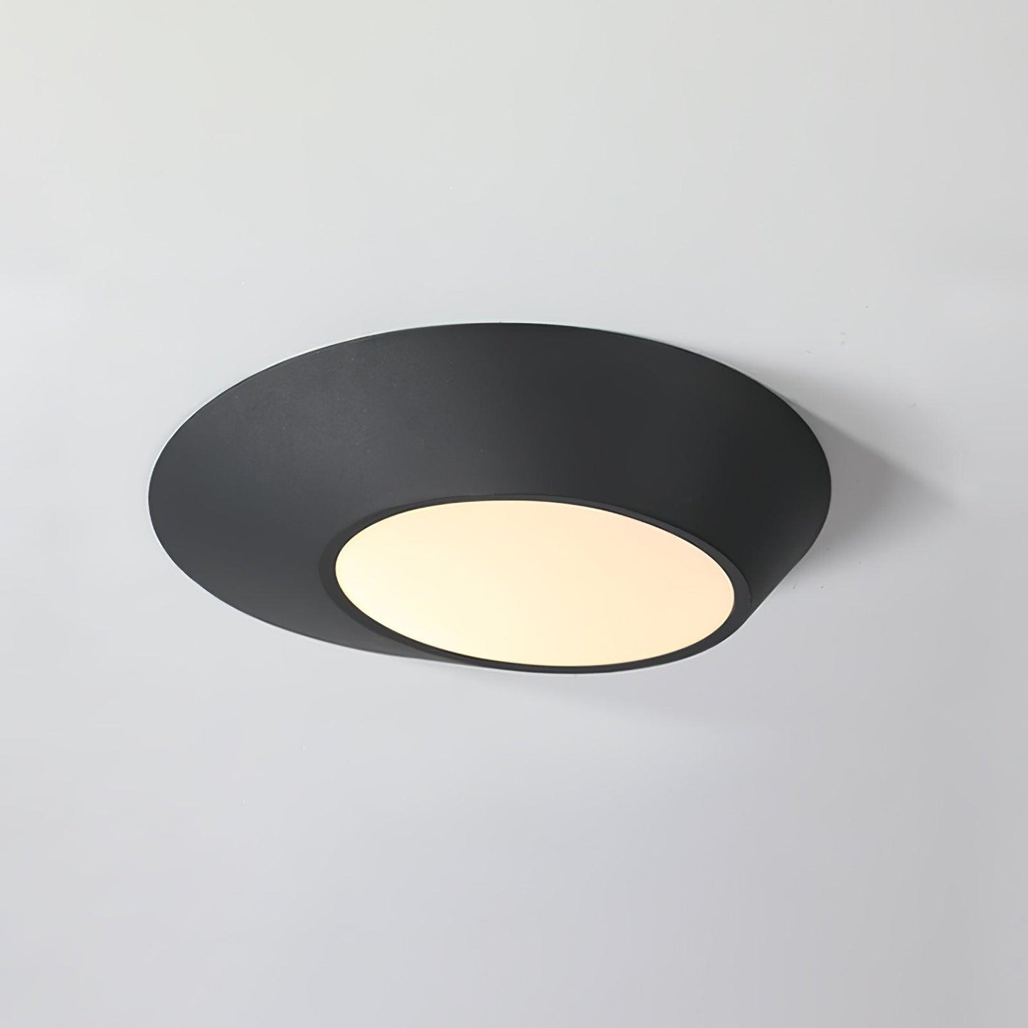 Angled Ceiling Light | Iron, Metal, Acrylic | Black, White