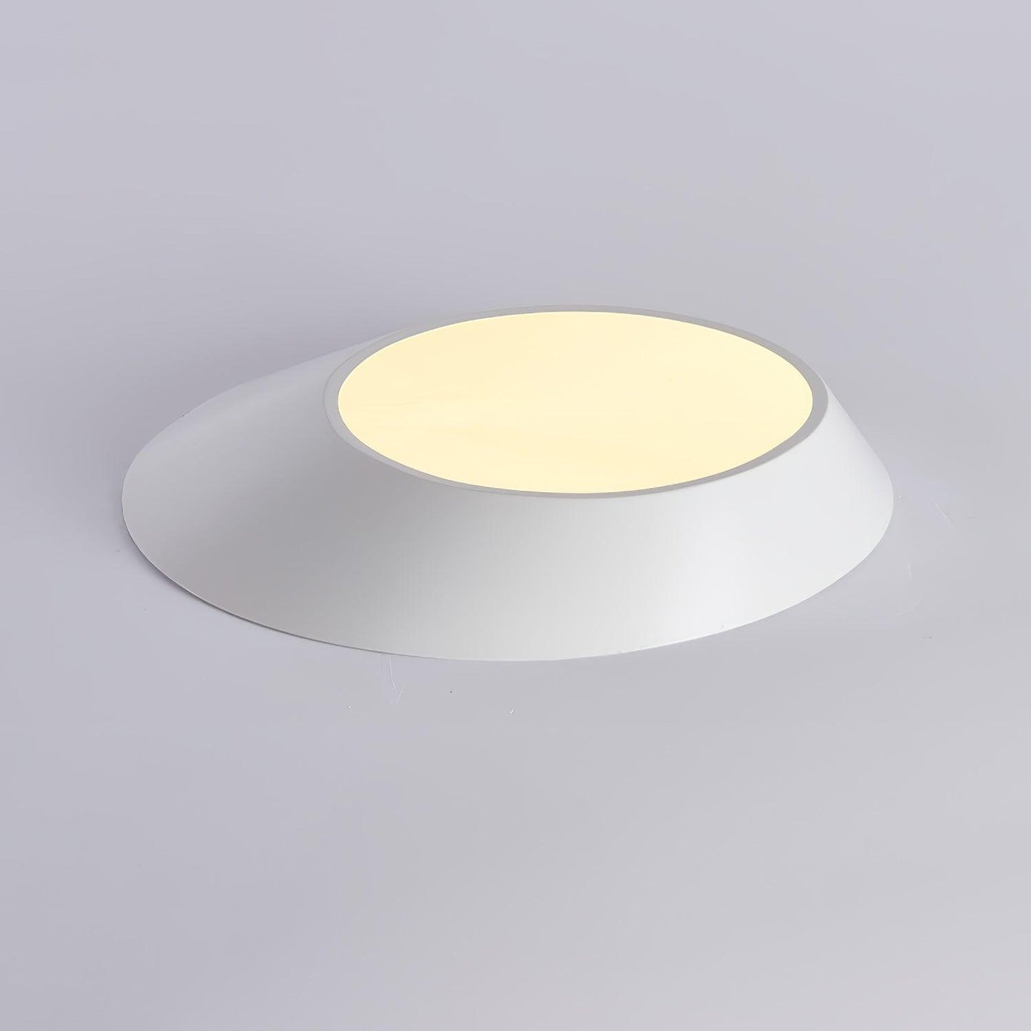 Angled Ceiling Light | Iron, Metal, Acrylic | Black, White