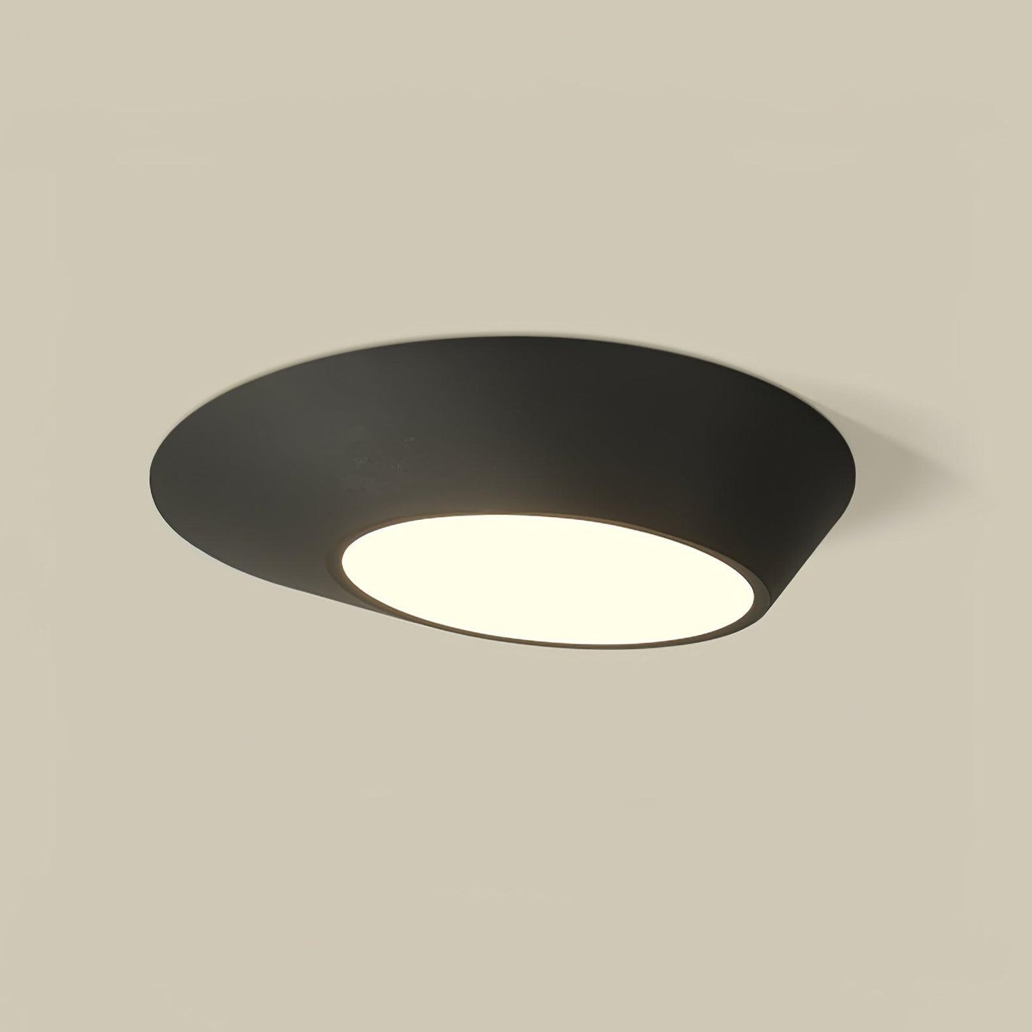 Angled Ceiling Light | Iron, Metal, Acrylic | Black, White