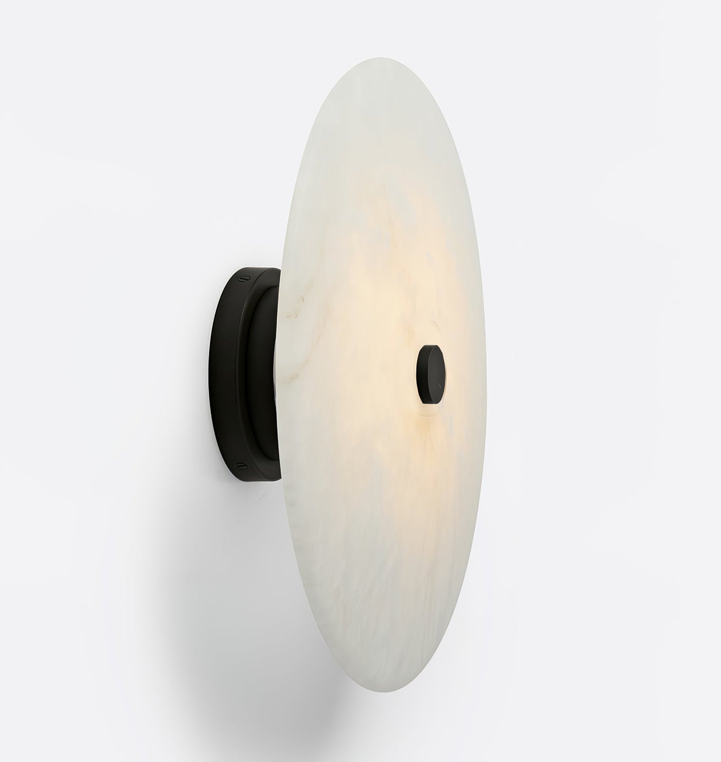 Ankeny Ceiling Lamp | Alabaster Shades | Brass/Black