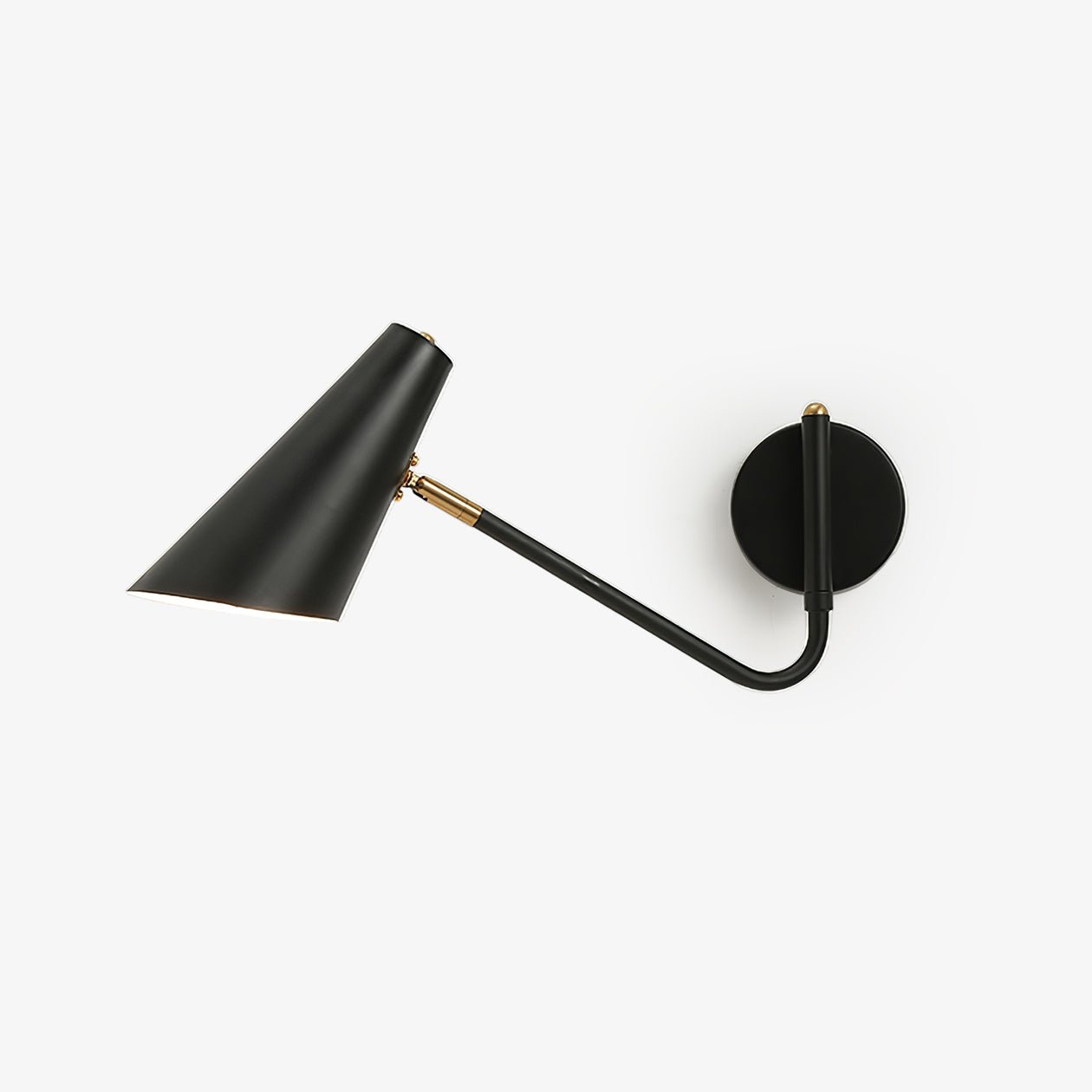 Apex Wall Sconce | Modern Minimalist Design | Black & Brass Finish