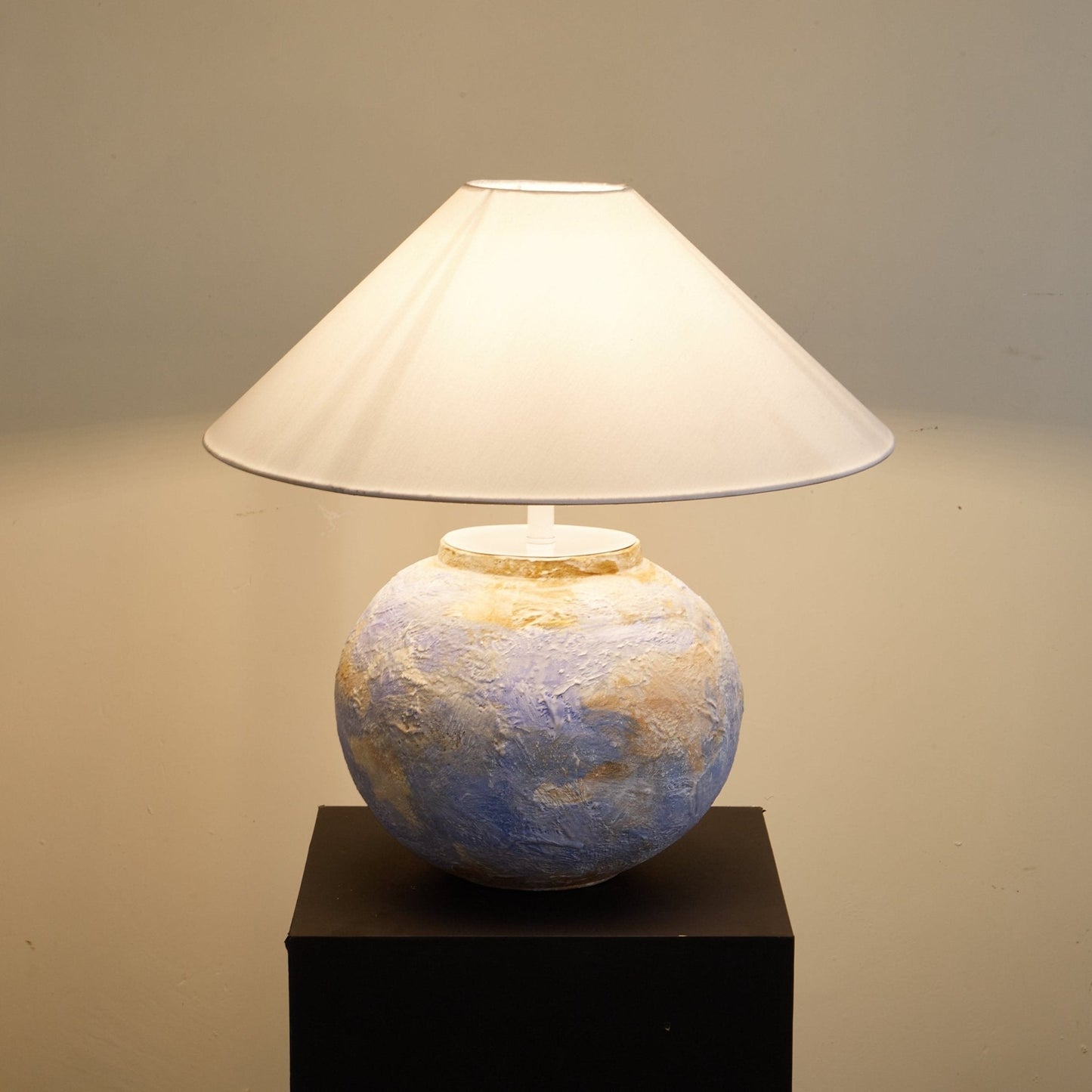 Aquarelle Terra Table Lamp | Ceramic Base | Blue