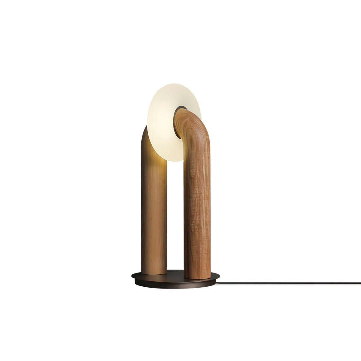 Arcadia Table Lamp | Wooden Design | Wood, Walnut, Black Finishes