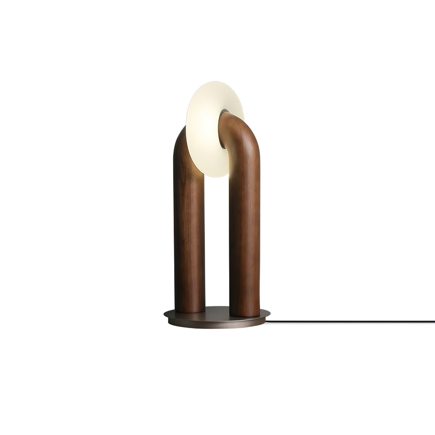 Arcadia Table Lamp | Wooden Design | Wood, Walnut, Black Finishes