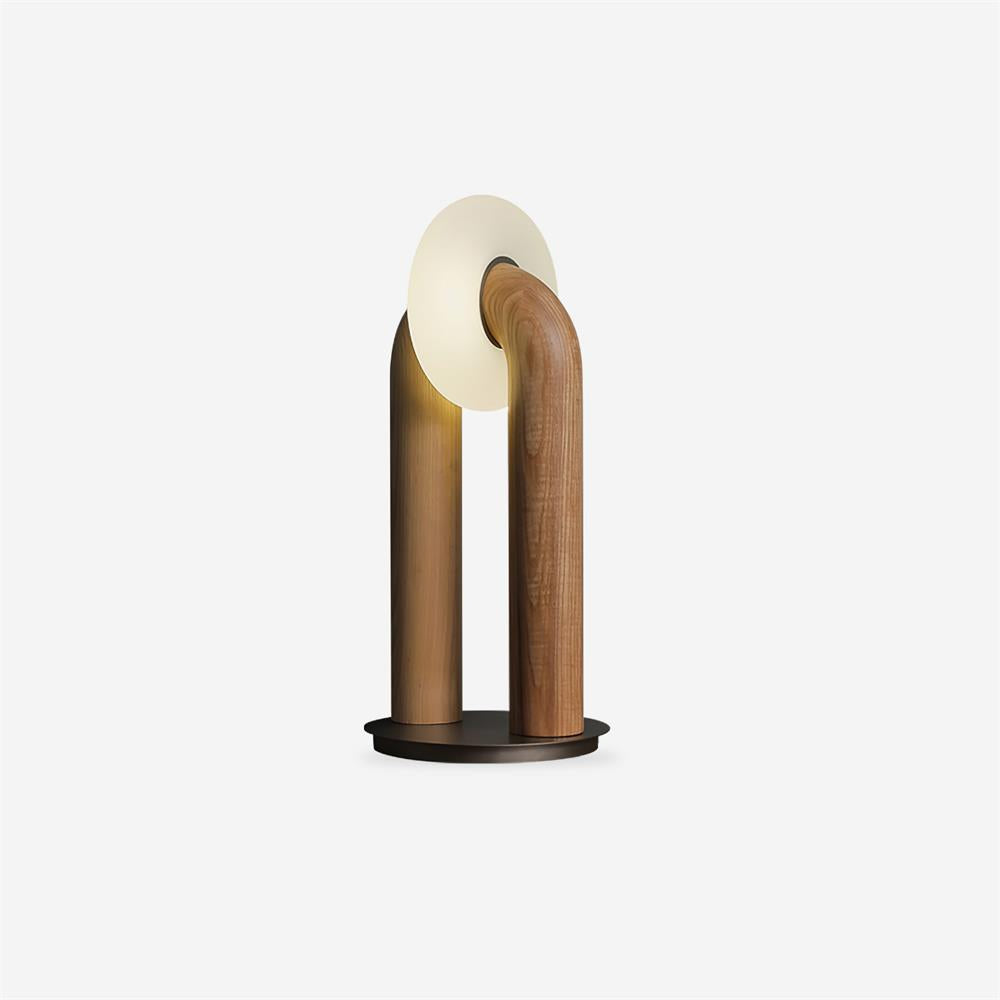 Arcadia Table Lamp | Wooden Design | Wood, Walnut, Black Finishes