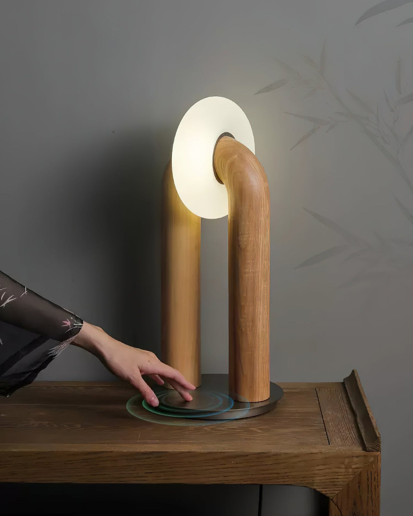 Arcadia Table Lamp | Wooden Design | Wood, Walnut, Black Finishes