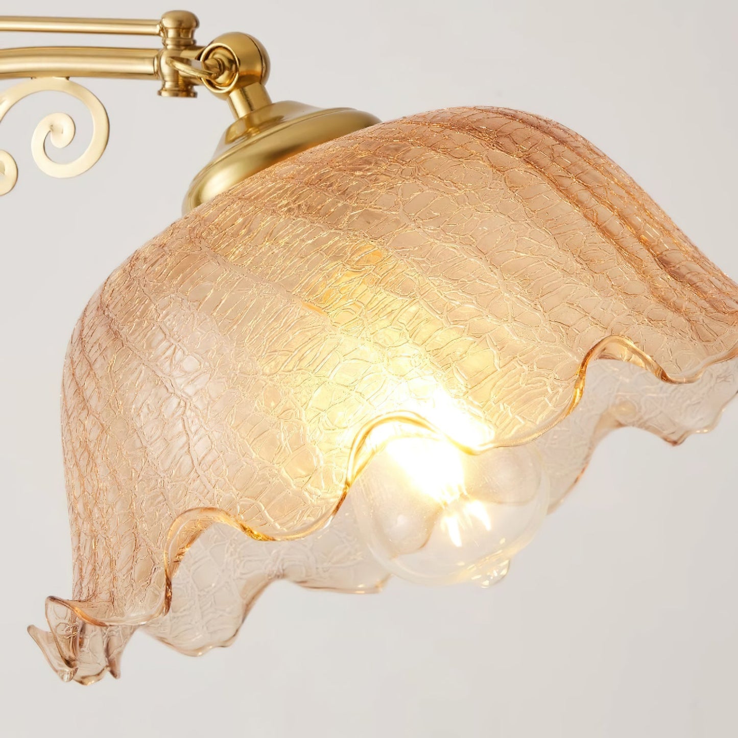 Arch Curves Table Lamp | Brass & Wood | Gold & Walnut