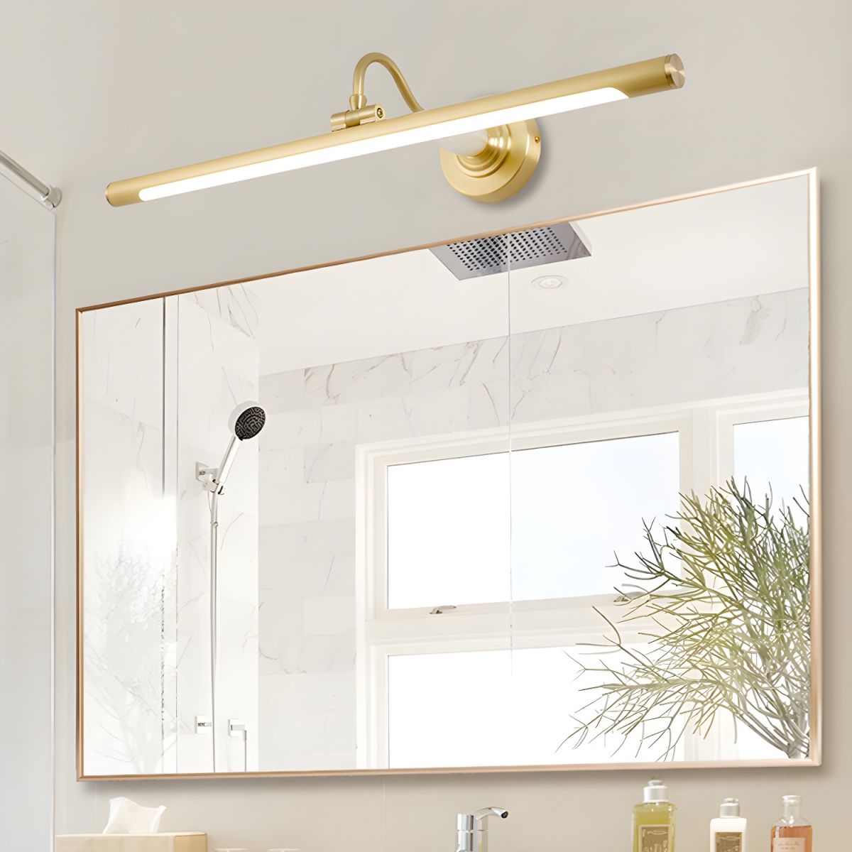 Archer Art Linear Wall Light | Antique Gold Finish | Various Sizes