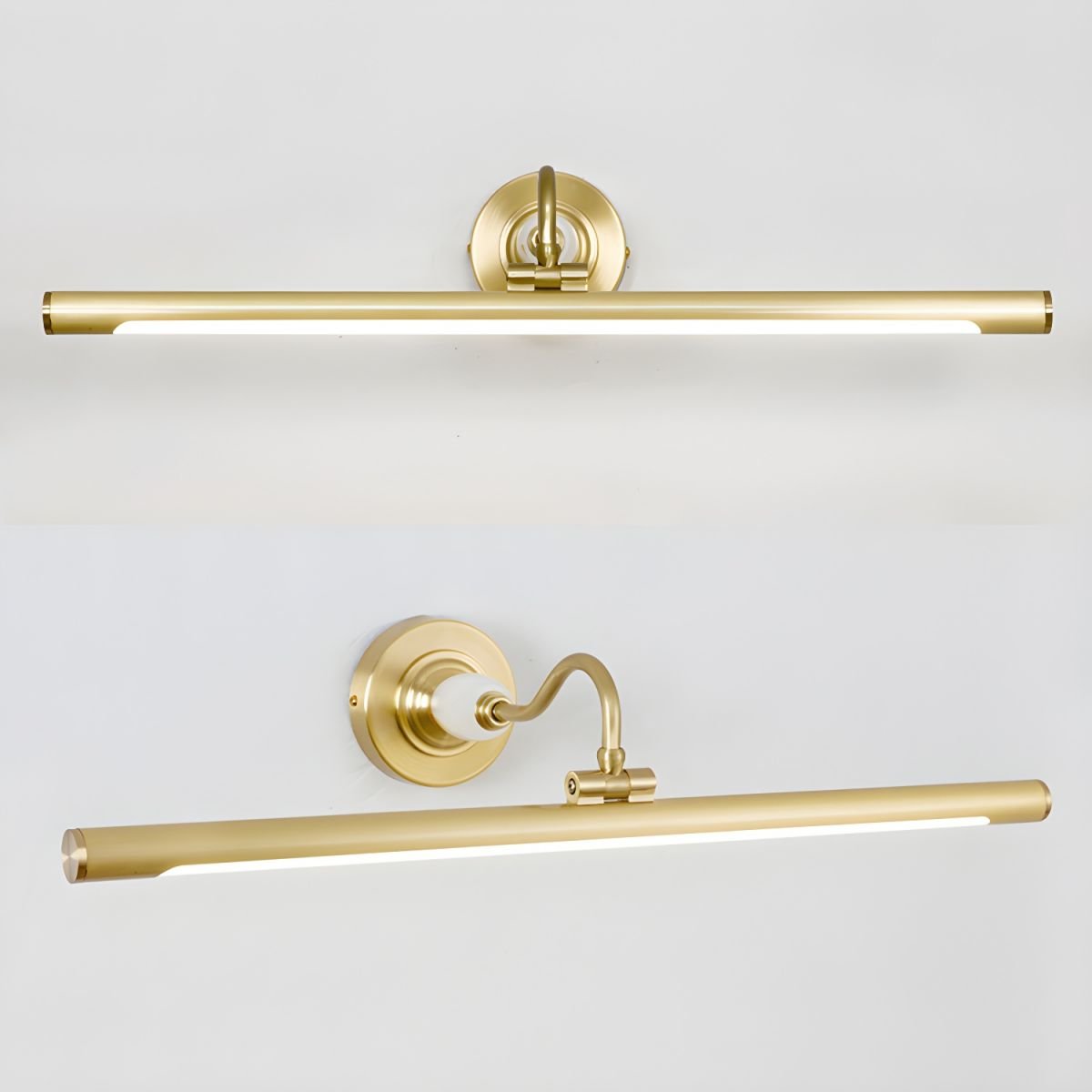 Archer Art Linear Wall Light | Antique Gold Finish | Various Sizes